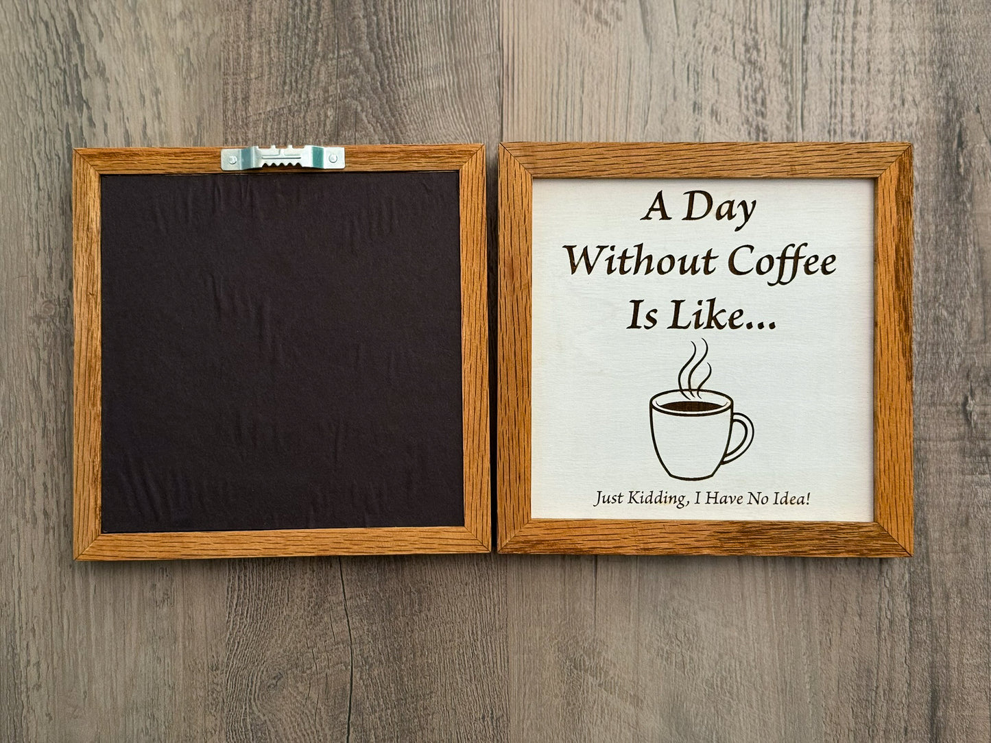 A Day Without Coffee - Sign