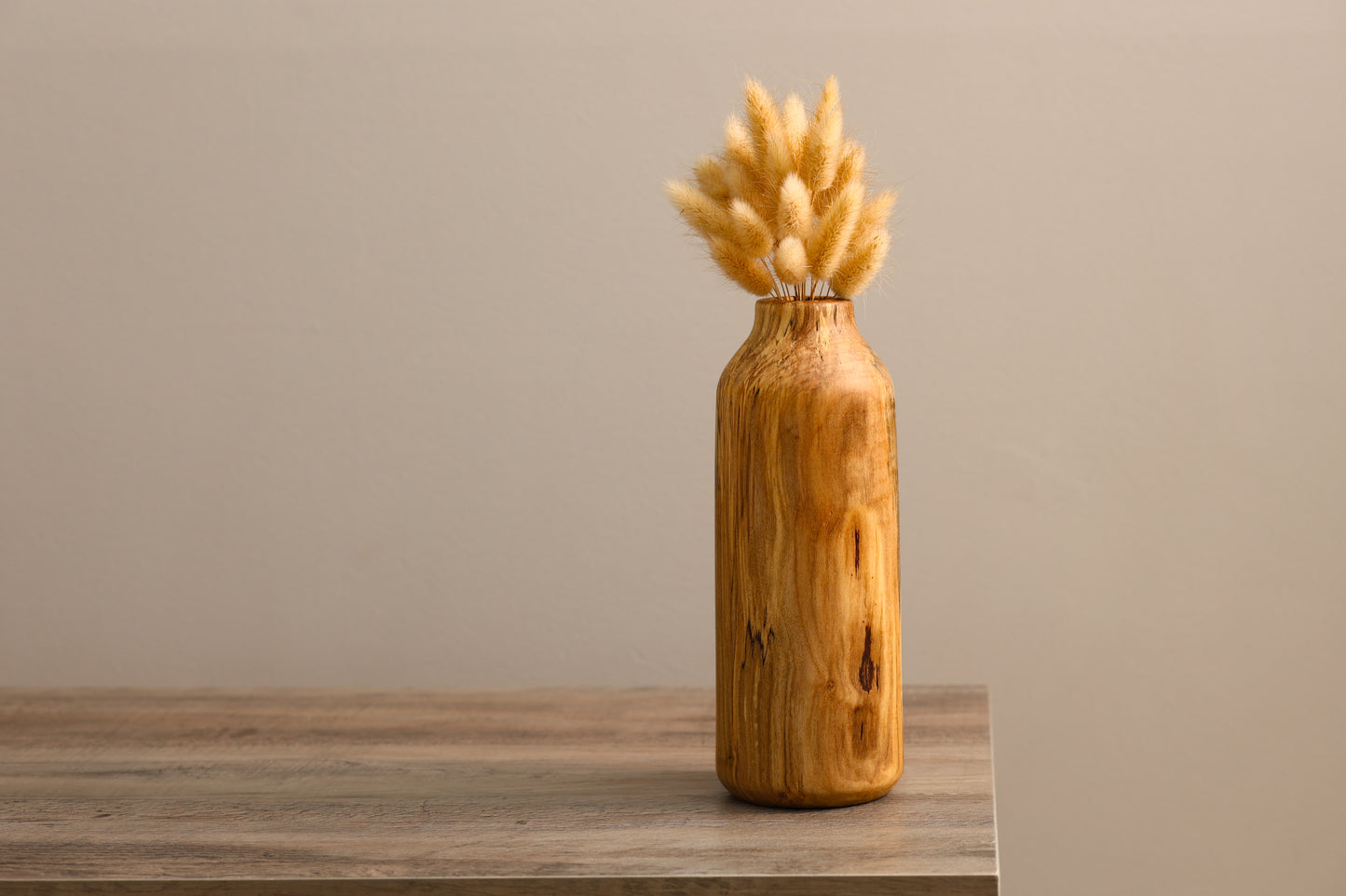 Tall Spalted Maple Dry Floral Vase #1
