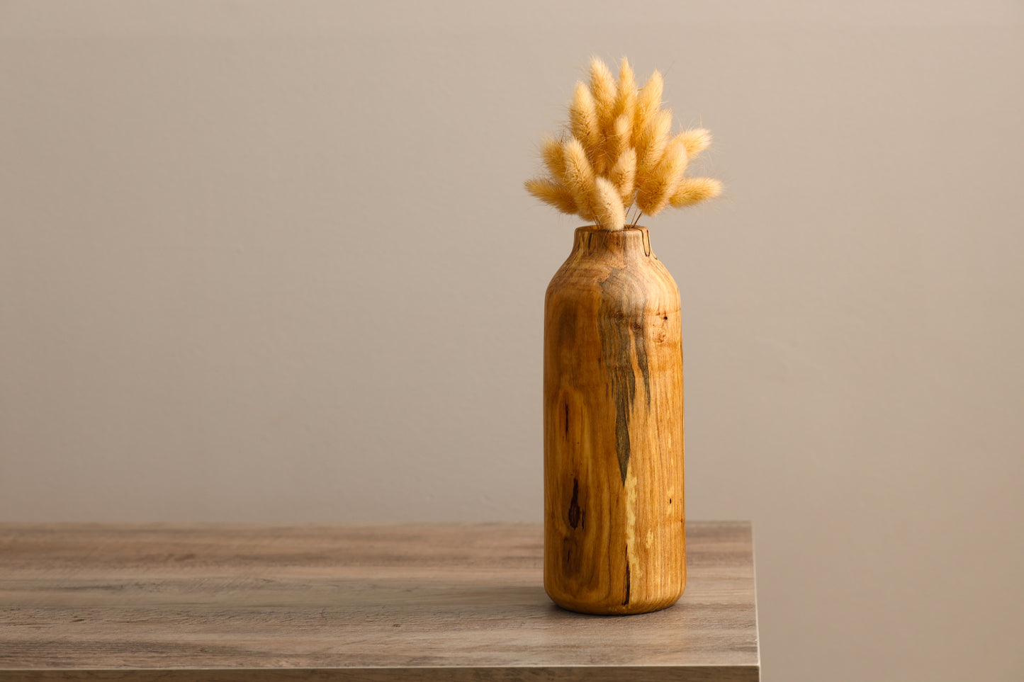 Tall Spalted Maple Dry Floral Vase #1