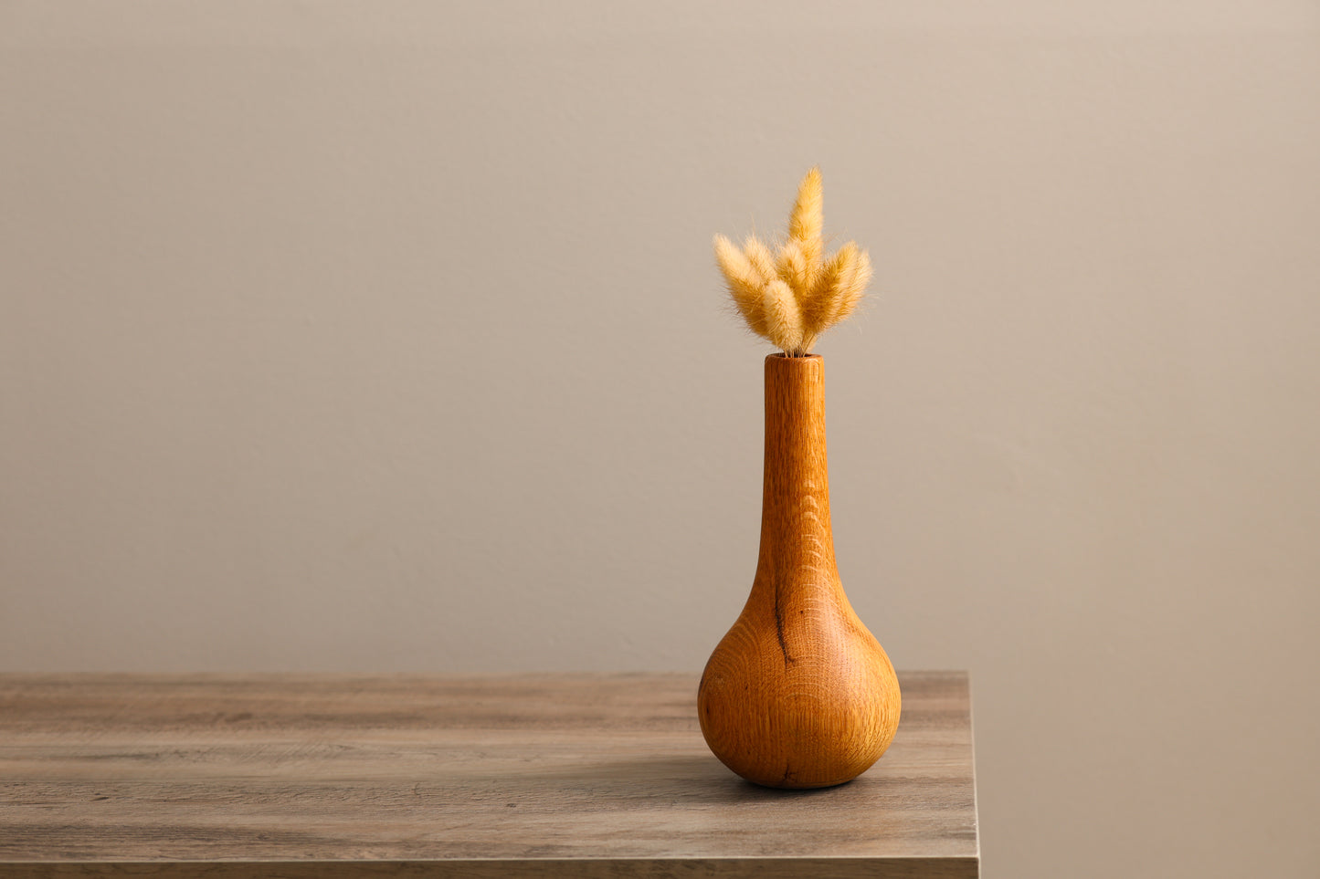 Teardrop Oak Dry Floral Vase