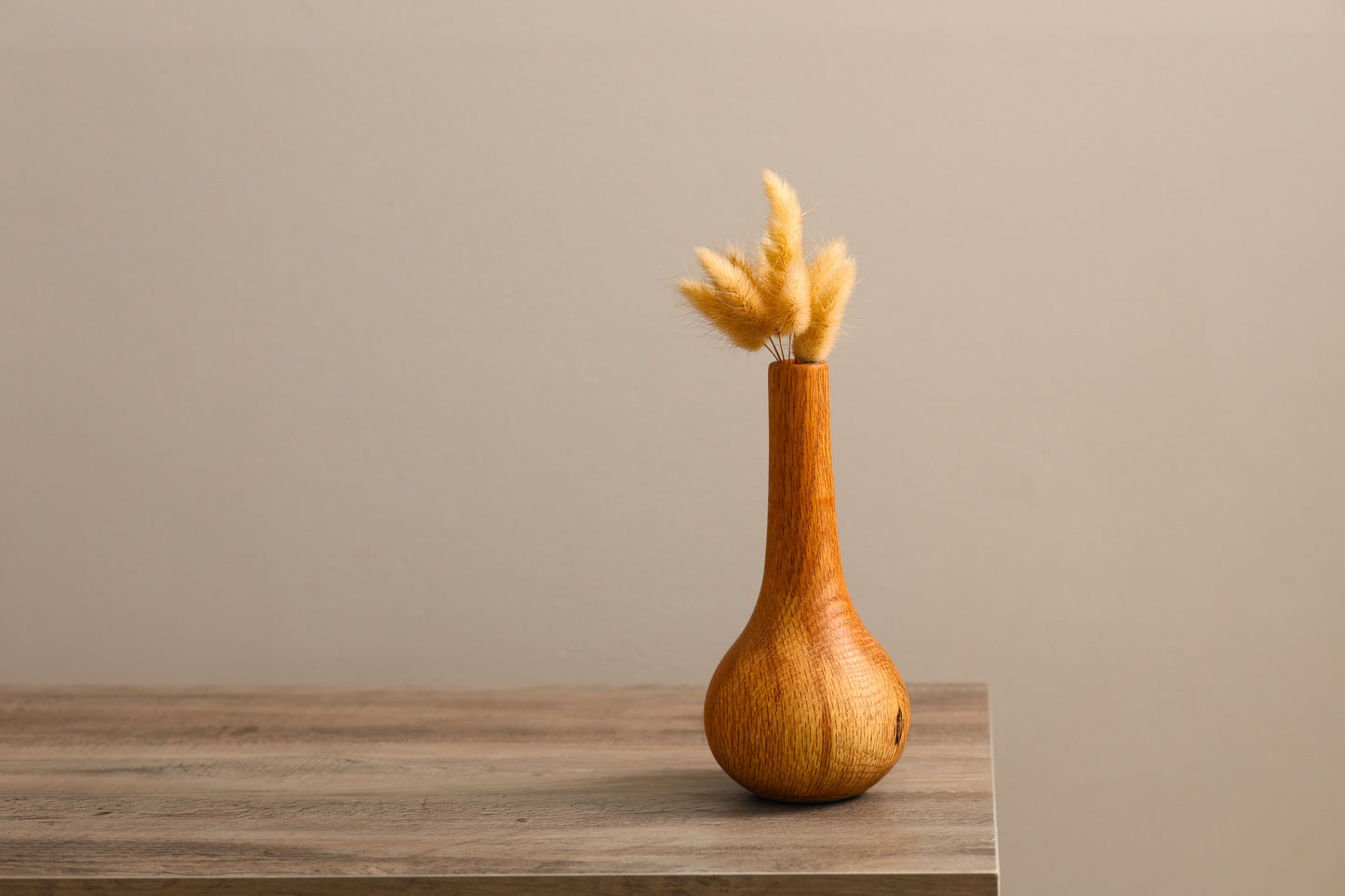 Teardrop Oak Dry Floral Vase