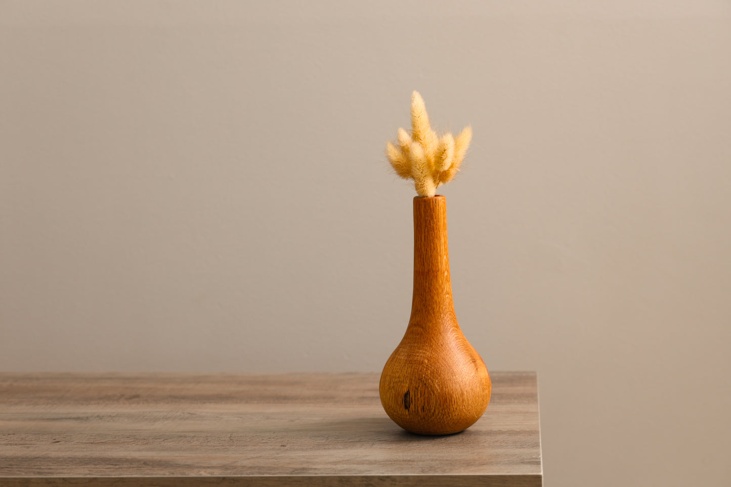 Teardrop Oak Dry Floral Vase