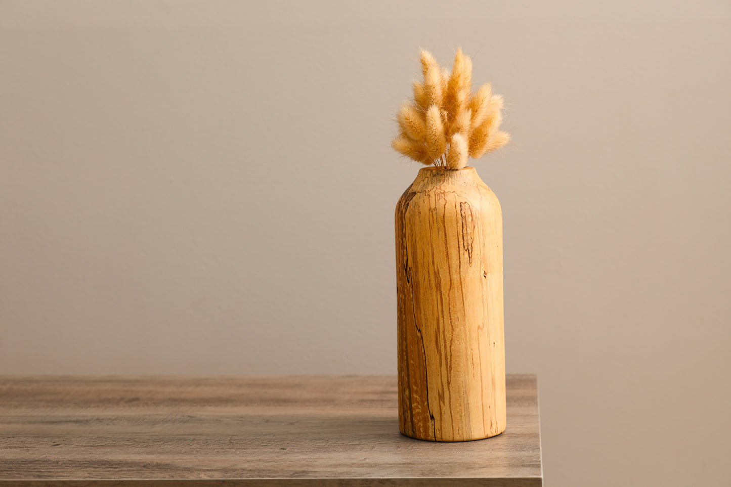 Tall Spalted Maple Dry Floral Vase #3