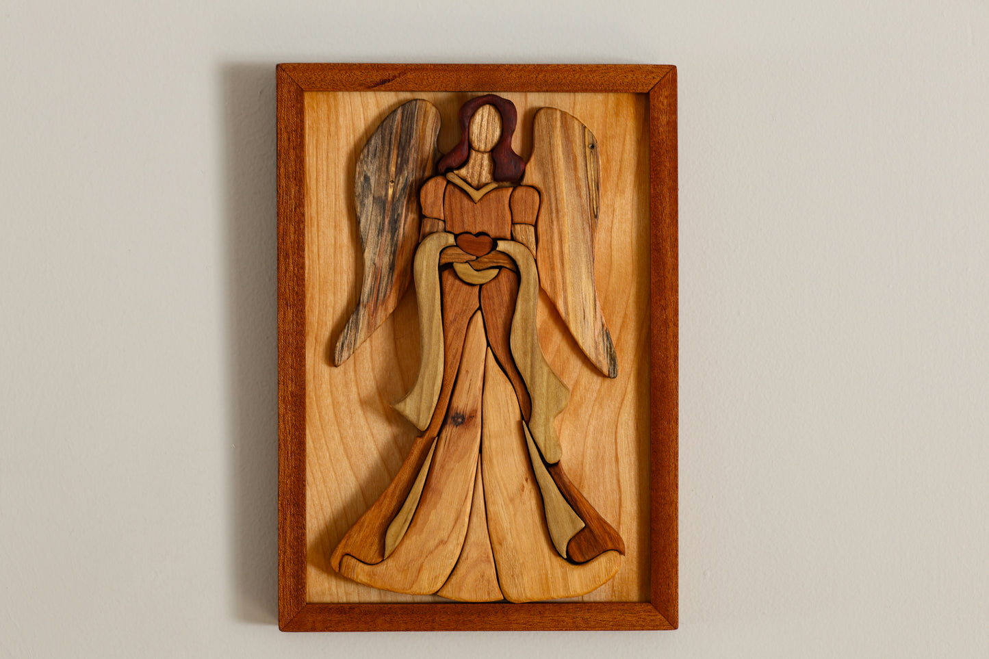 Wood Angel Framed Art
