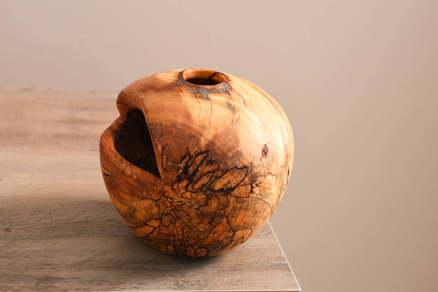 Spalted Maple Hollow Form