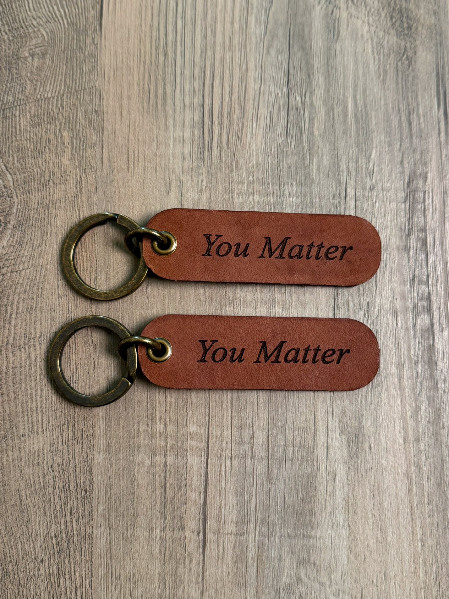 You Matter - Leather Keychain