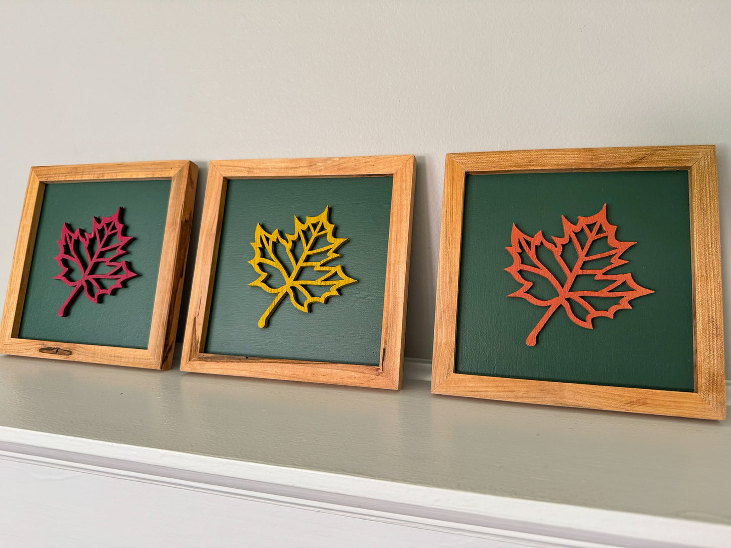 Maple Leaf Wall Art Set