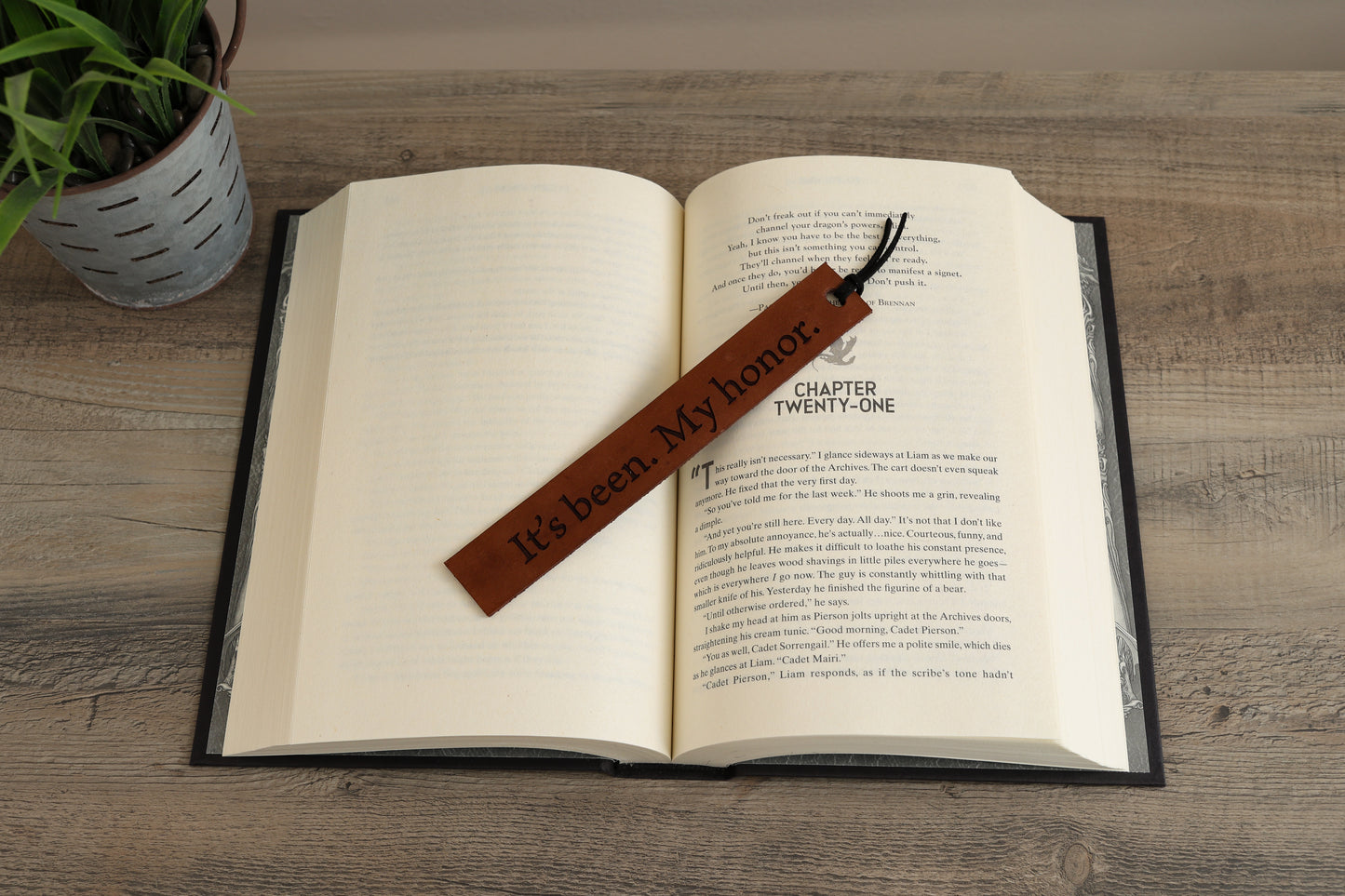 It's Been My Honor - Leather Bookmark