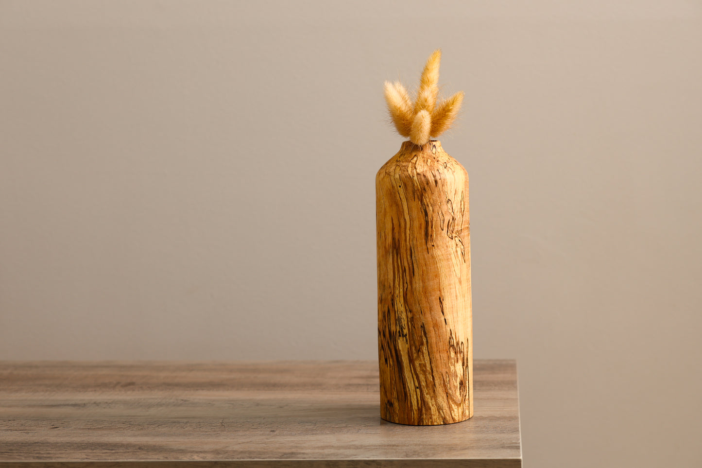 Tall Spalted Maple Dry Floral Vase #2