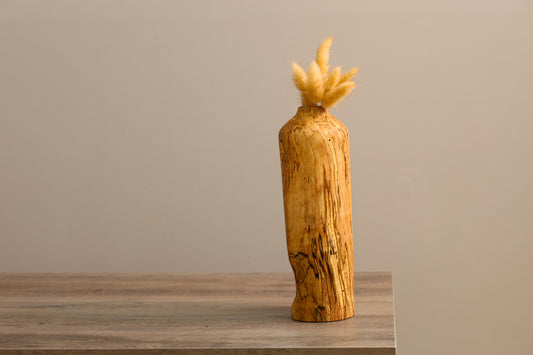 Tall Spalted Maple Dry Floral Vase #2