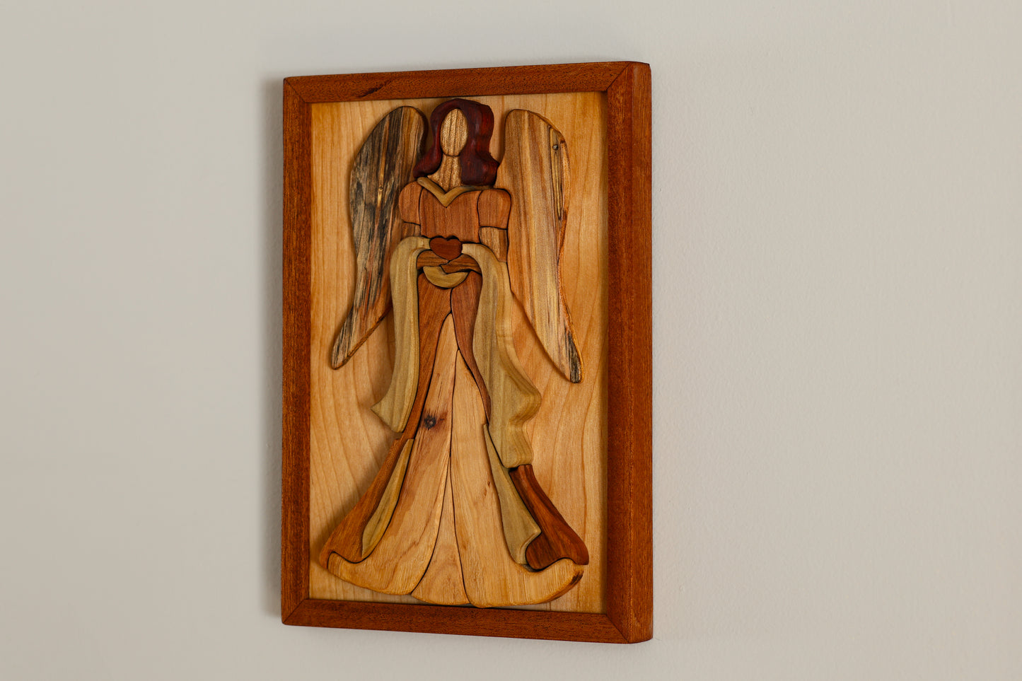 Wood Angel Framed Art