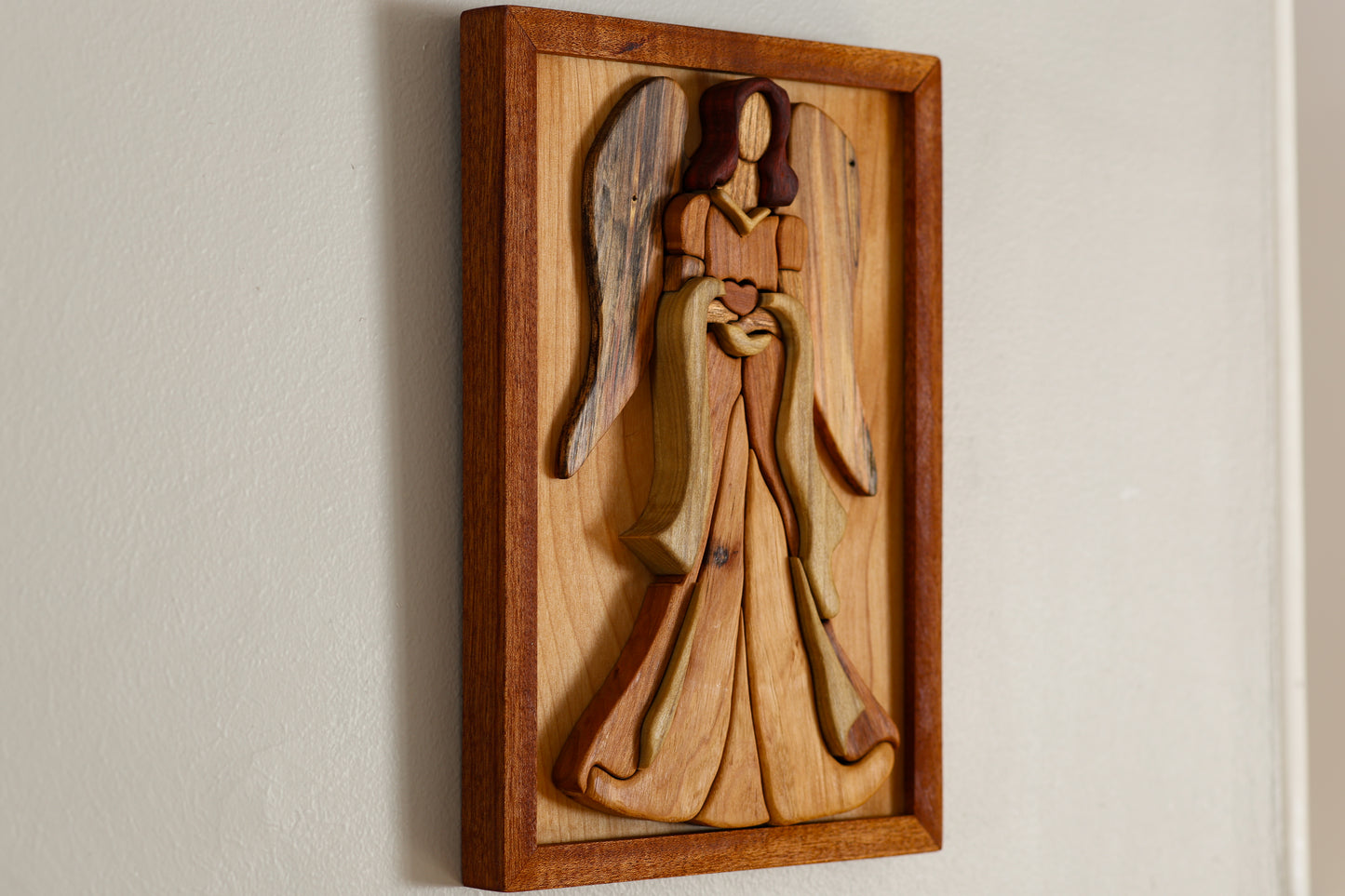 Wood Angel Framed Art