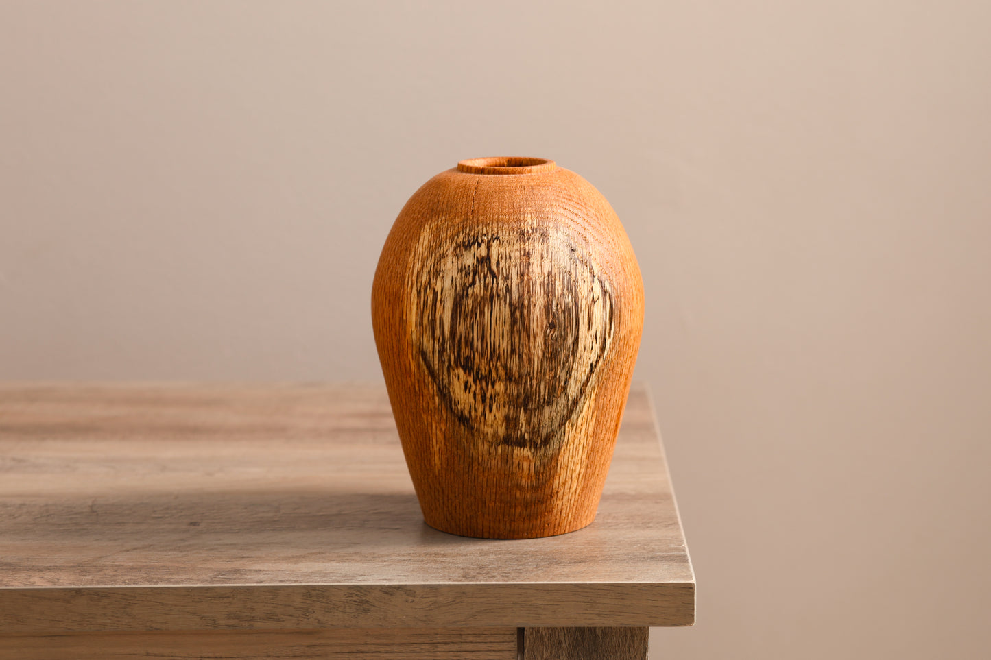 Oak Hollow Form Vase with Spalting