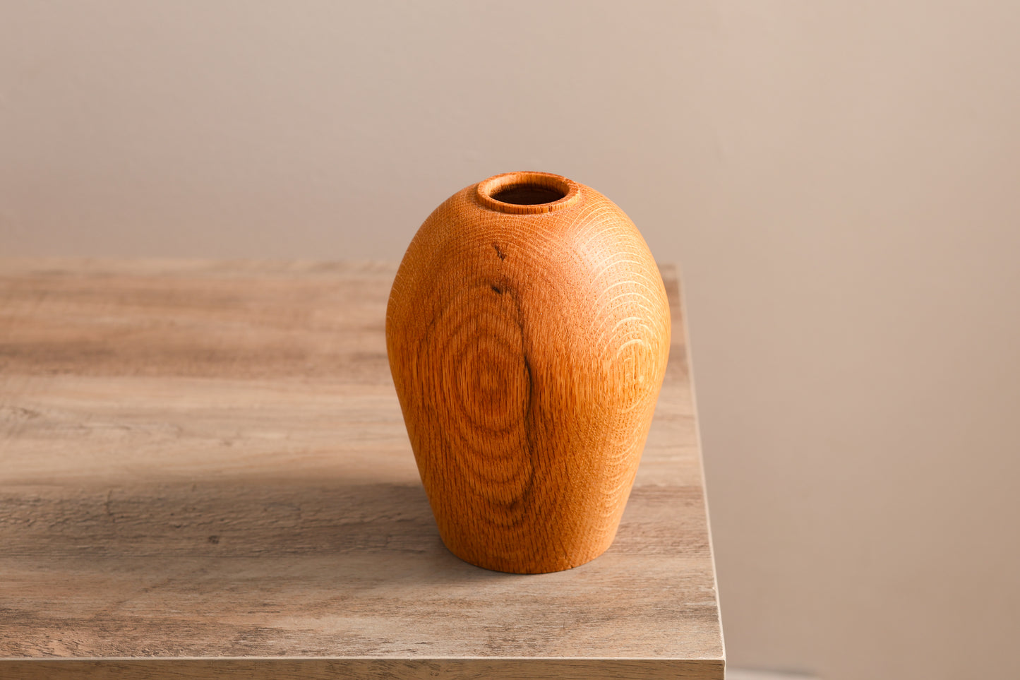 Oak Hollow Form Vase with Spalting