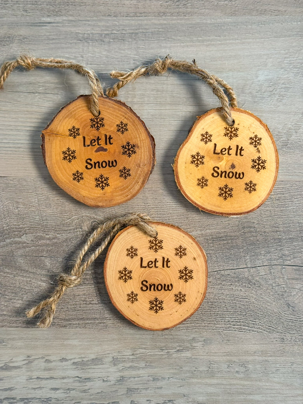 Birch Wood Ornaments
