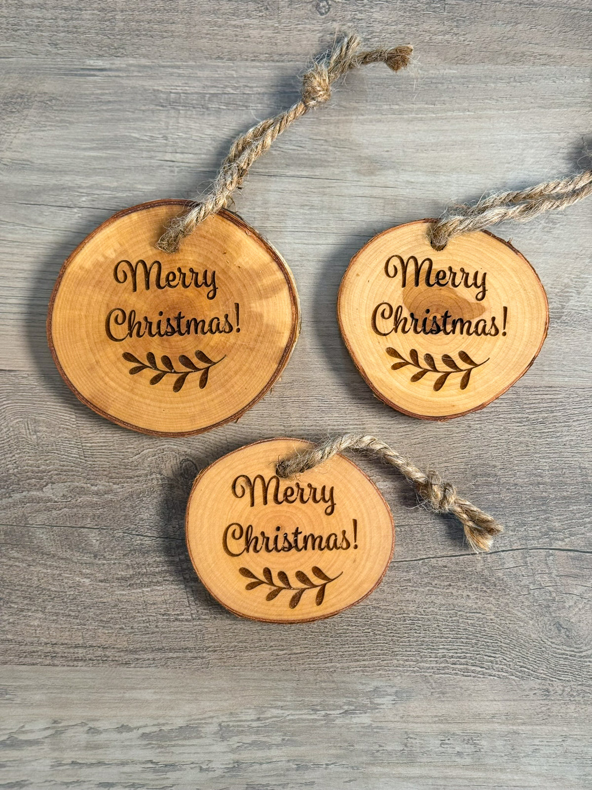 Birch Wood Ornaments