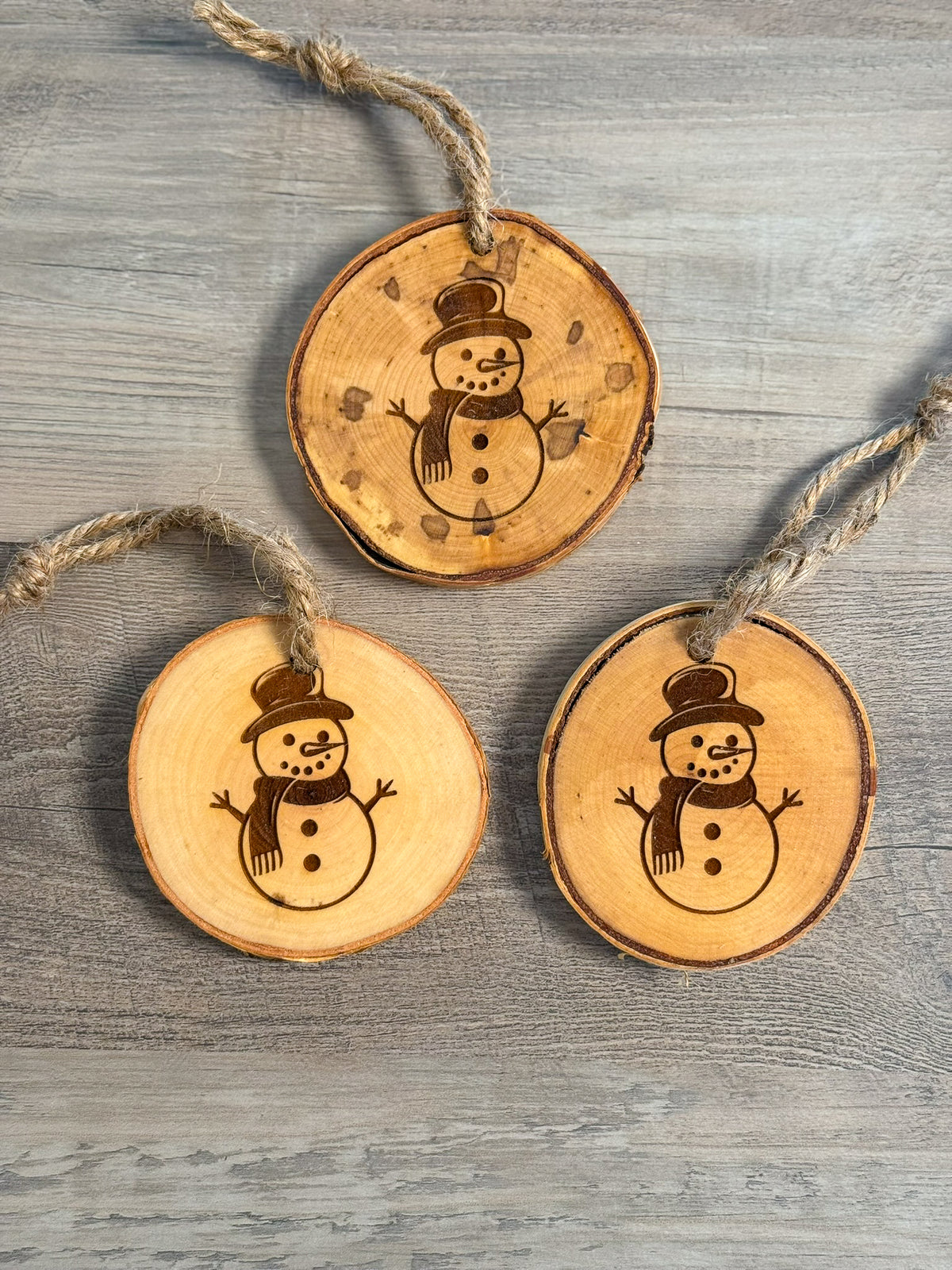 Birch Wood Ornaments