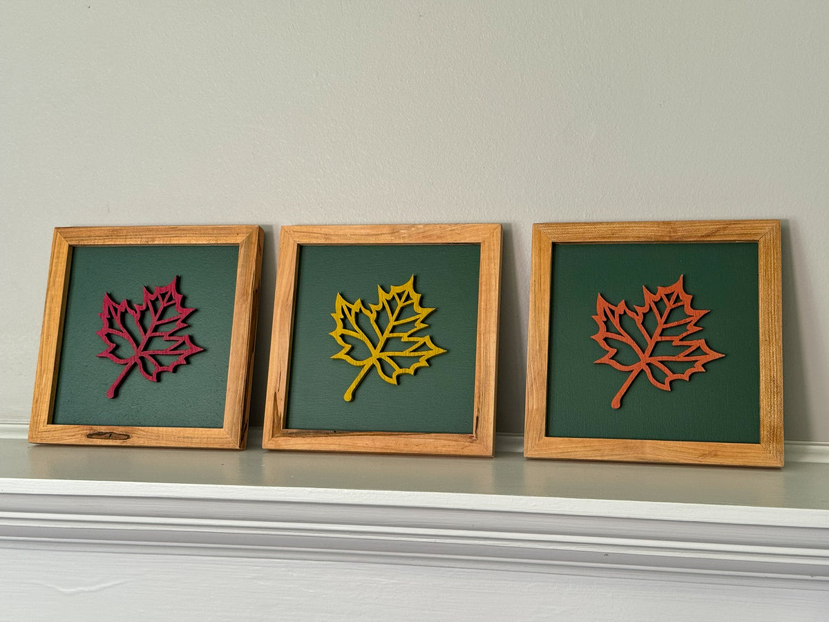 Maple Leaf Wall Art Set