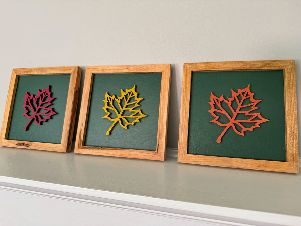 Maple Leaf Wall Art Set