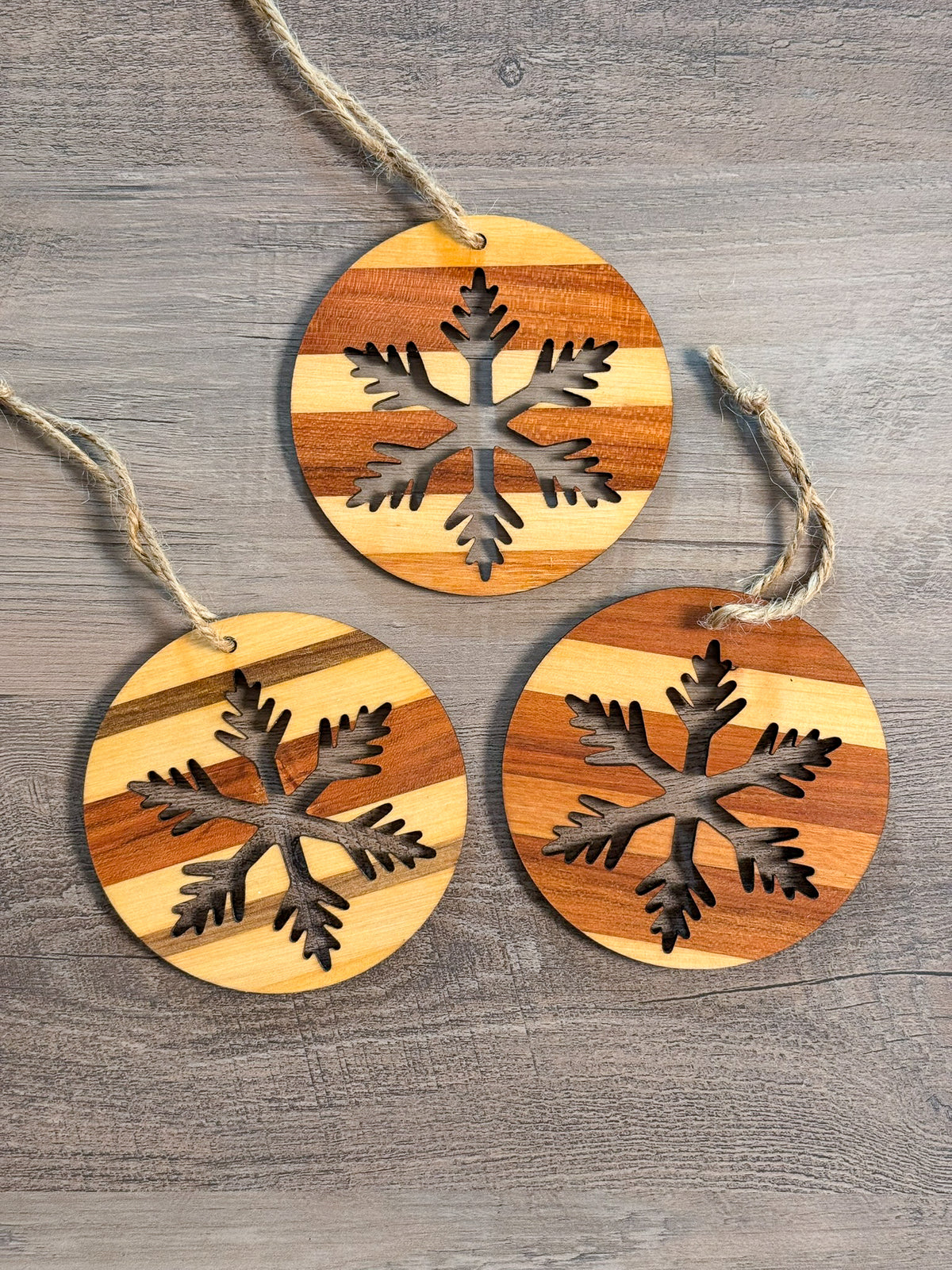 Round Wooden Ornaments
