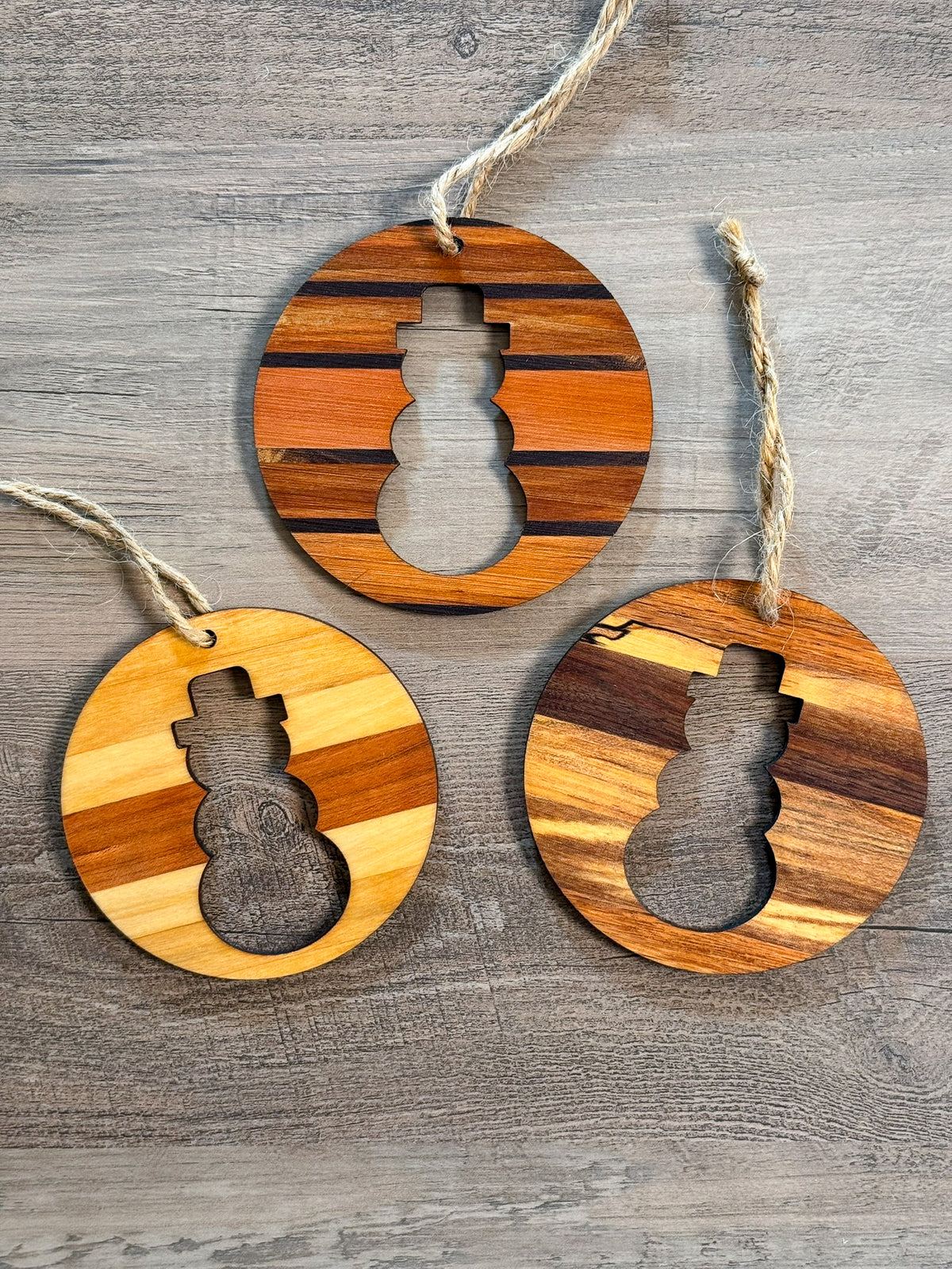 Round Wooden Ornaments