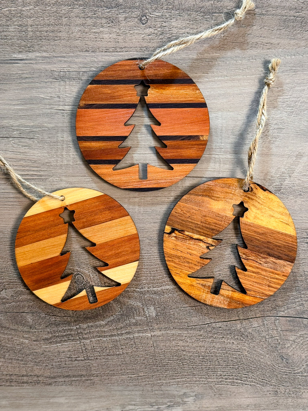 Round Wooden Ornaments